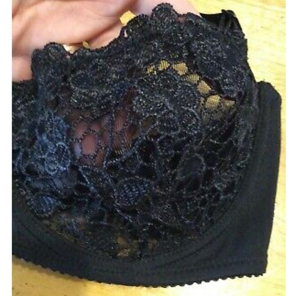 New VOGUES SECRET Black Lace Multi-way BRA 34D - Picture 6 of 10